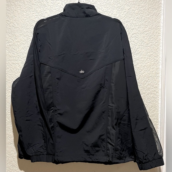 ALO Yoga NWOT Origin Full Zip Track Jacket Black Size M - Picture 8 of 14